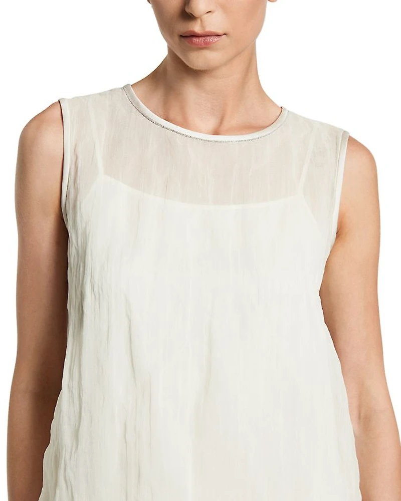 Sleeveless Crinkle Camisole