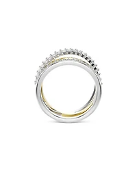 Hyperbola Crystal Multi Row Ring