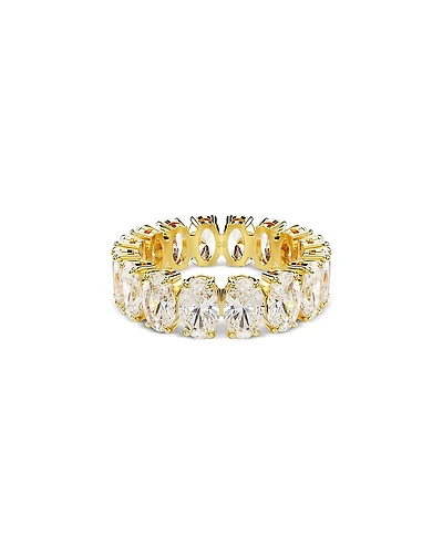 Swarovski Matrix Oval Crystal Eternity Ring