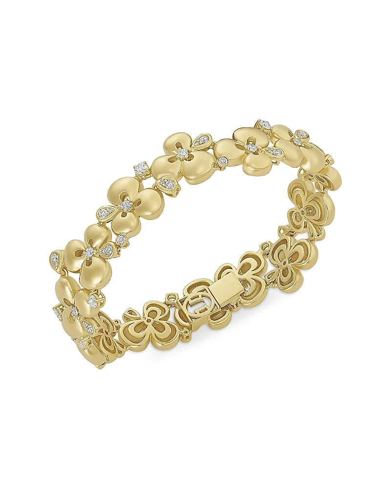 Miseno Jewelry 18K Yellow Gold Ischia Diamond Bracelet