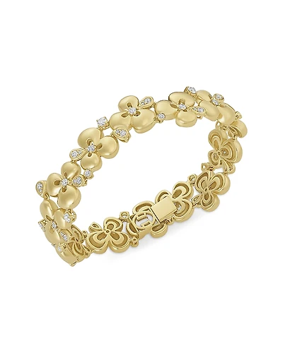 Miseno Jewelry 18K Yellow Gold Ischia Diamond Bracelet