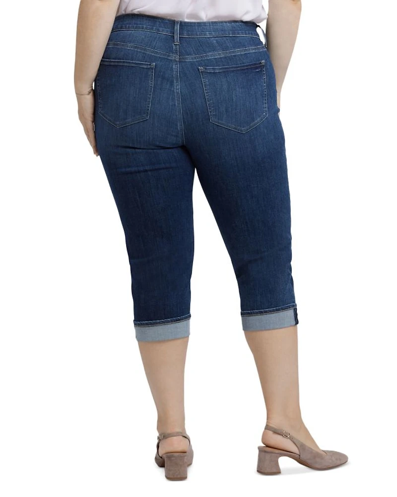 Marilyn High Rise Cropped Straight Cuffed Jeans Inspire
