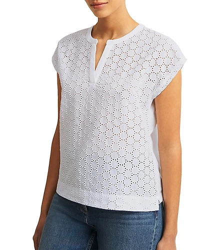 Hobbs London Joanna Broderie Top