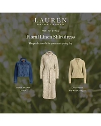 Floral Linen Shirtdress