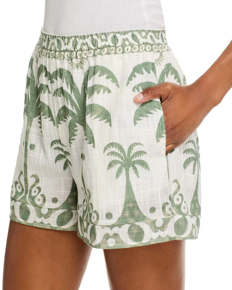 Tulum Border Print Shorts