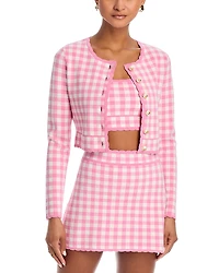 LoveShackFancy Bridgette Crewneck Cardigan Sweater