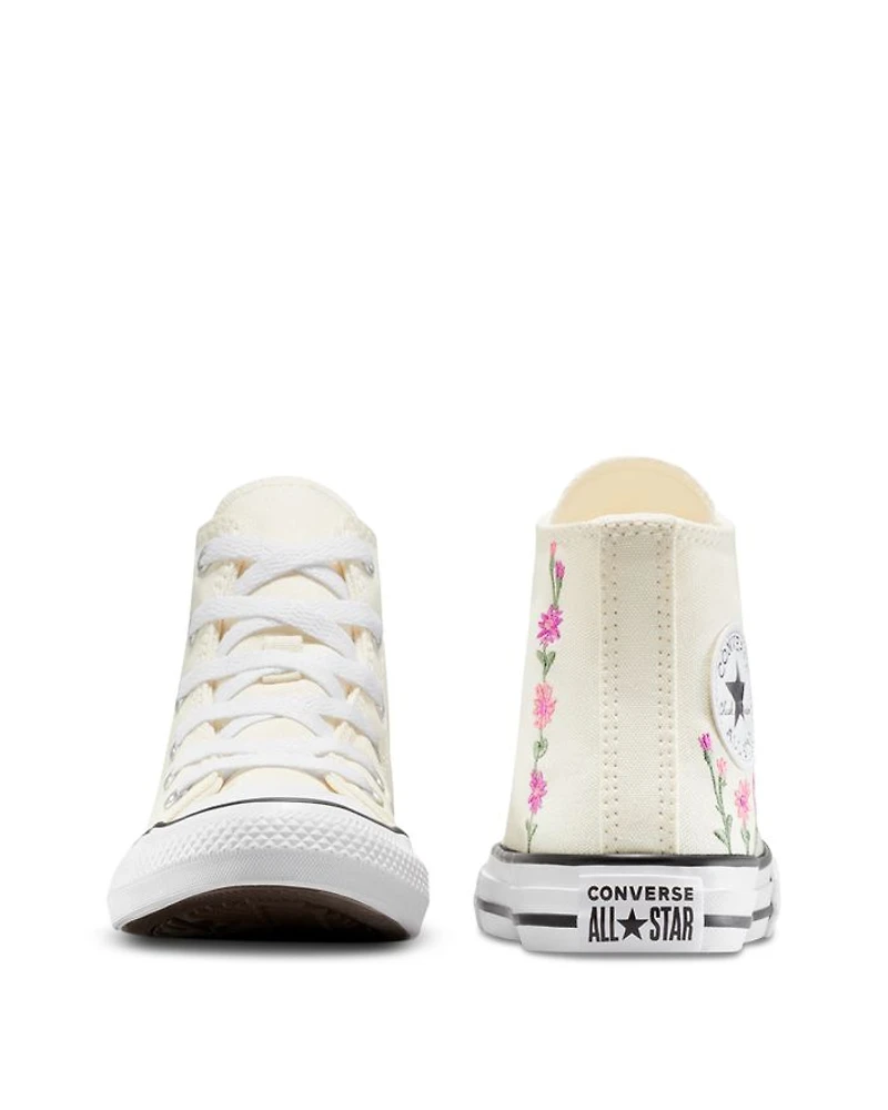 Girls' Chuck Taylor All Star Hi Joyful Florals Lace Up Sneakers - Toddler, Little Kid