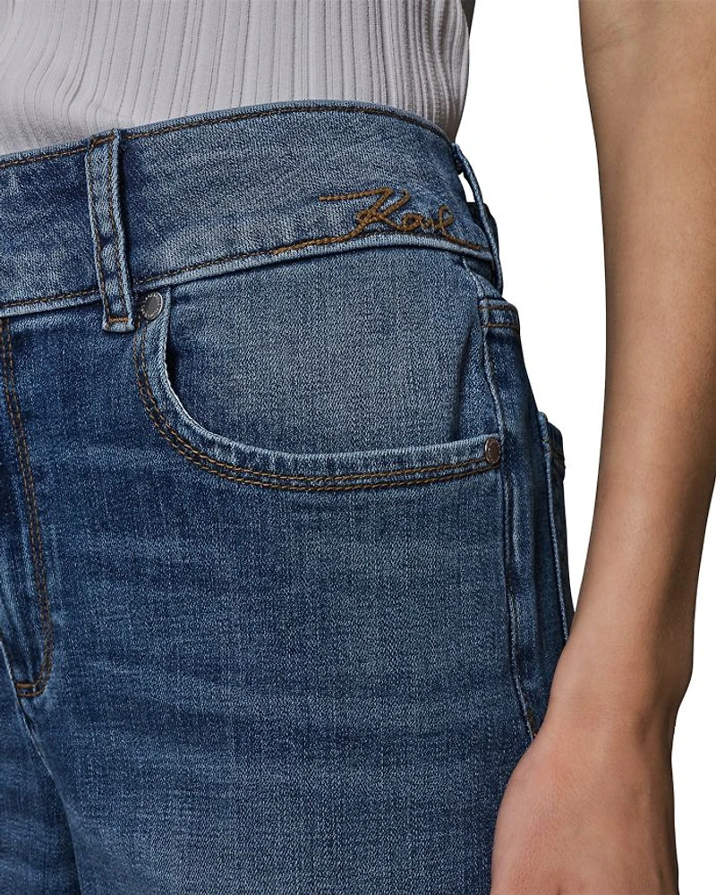 High Rise Scalloped Jeans Coastal Blue