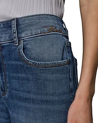 High Rise Scalloped Jeans Coastal Blue