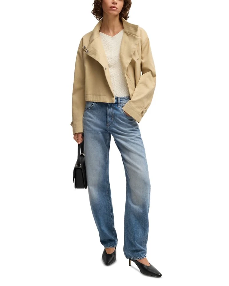 Daelya Straight Jeans Open Bu