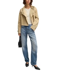 Daelya Straight Jeans Open Bu