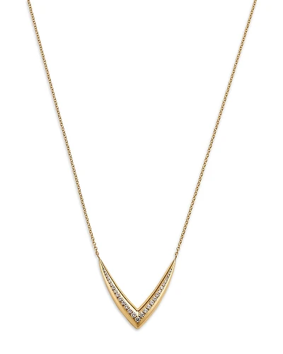 Bloomingdale's Fine Collection Diamond Chevron Necklace
