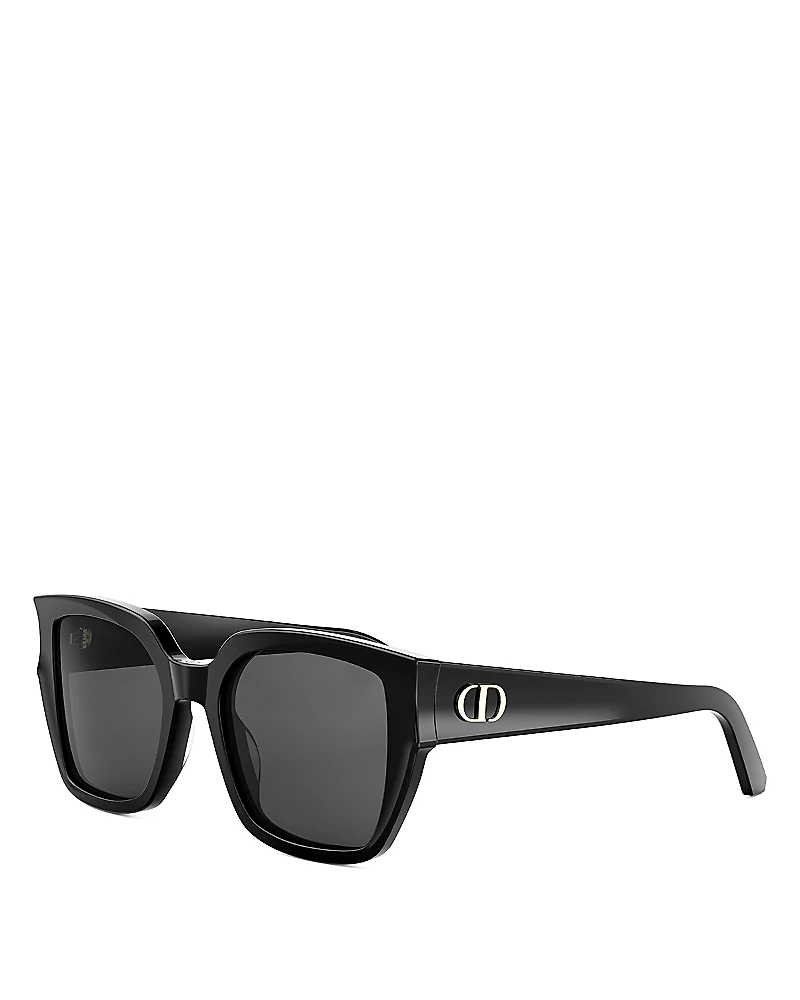 Dior DiorGlow S1I Black Square Sunglasses, 53mm