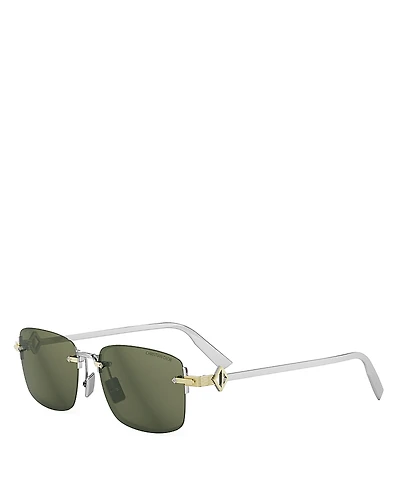 Dior Cd Diamond S11U Rectangle Sunglasses, 54mm