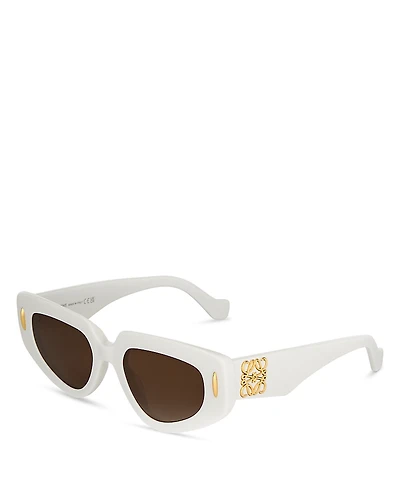 Loewe Anagram Geometric Sunglasses, 51mm