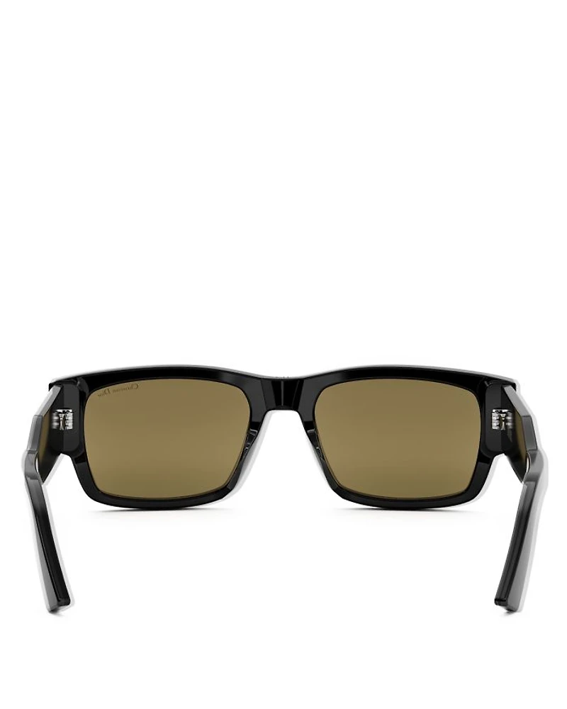 Christian Dior Label S1I Rectangular Sunglasses, 54mm