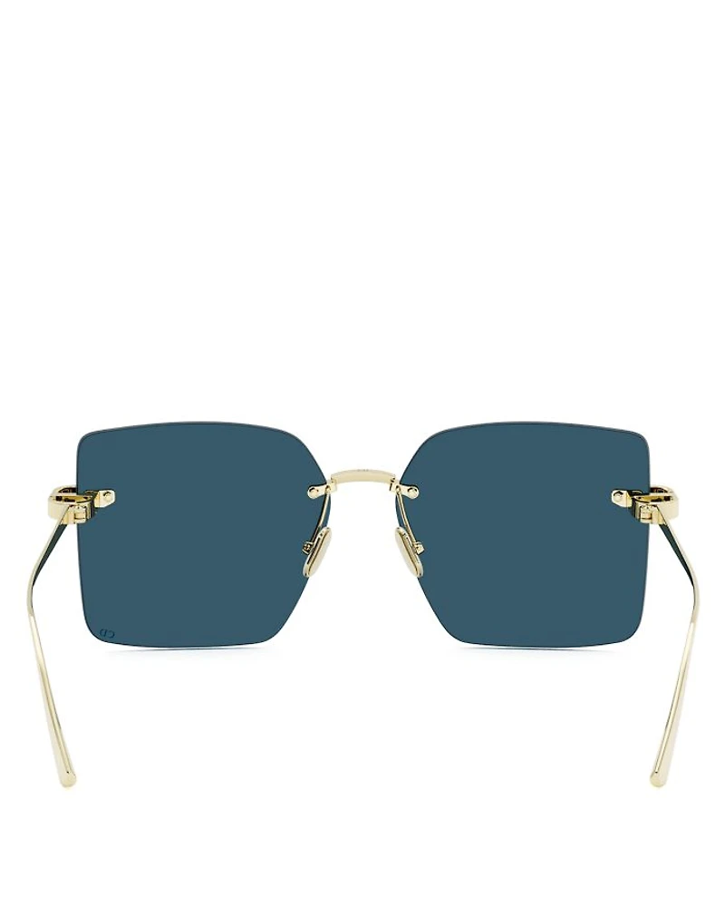 CDior S3U Square Sunglasses, 60mm