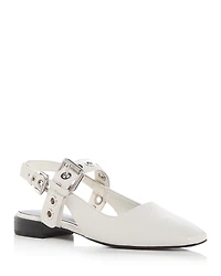 rag & bone Women's Moto Astra Slingback Flats