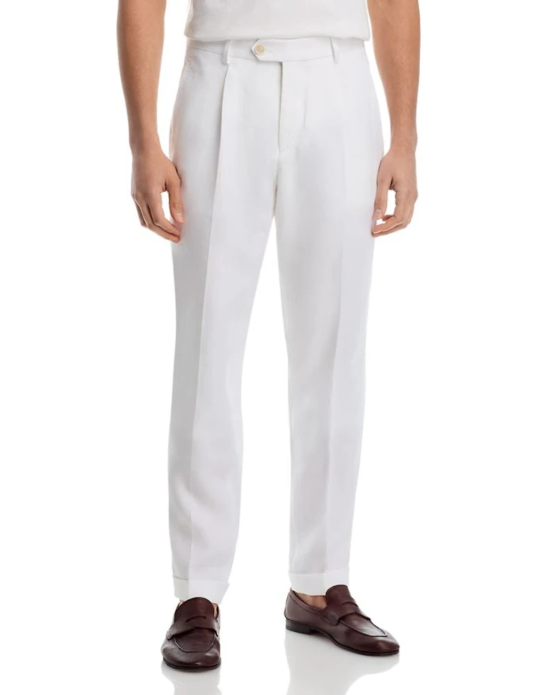 Camel Peet Pleated Pants