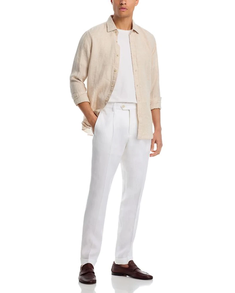 Camel Peet Pleated Pants