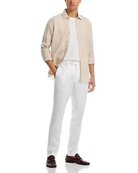 Camel Peet Pleated Pants