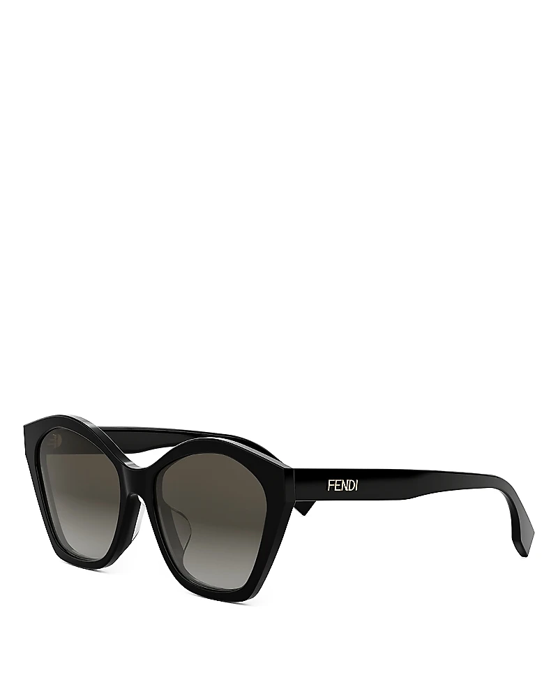 Fendi Lettering Red Geometric Sunglasses