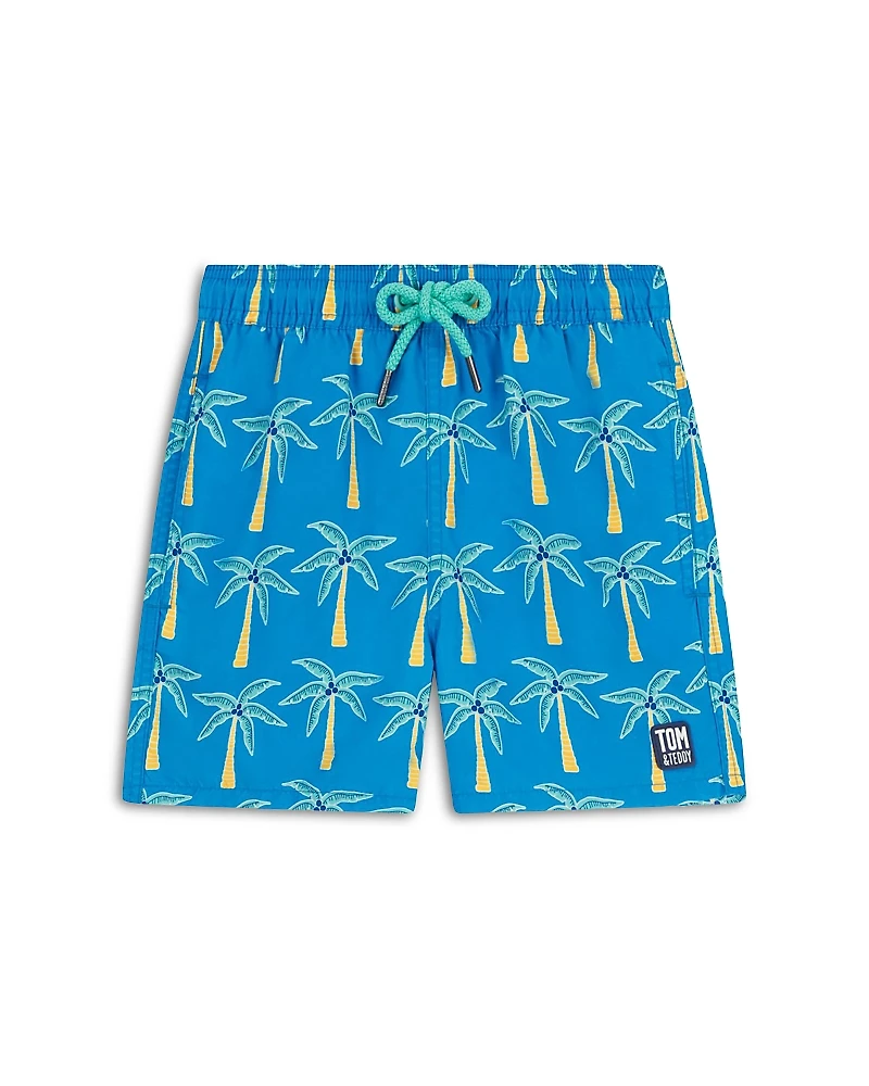 Tom & Teddy Boys' Palm Swim Trunks - Little Kid