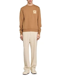 Sweatshirt With Flower Patch