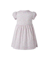 Girls' Ditsy Bloom Smocked Button-Front Dress - Little Kid, Big Kid