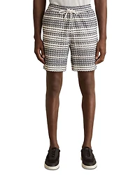Embroidered Crochet Drawstring Short