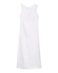 Shoulder Draped Midi Dress