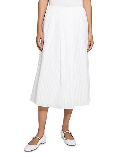 Theory Pleated Midi Skirt