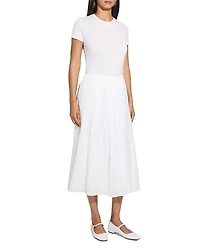 Pleated Midi Skirt