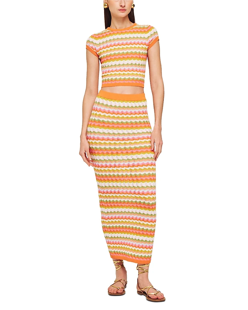 Ronny Kobo Quartz Knit Cropped Top