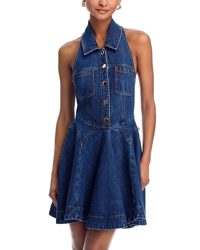 Light Blue Sleeveless Mini Dress