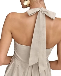 Halterneck Midi Dress