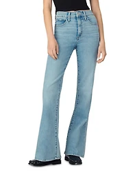 The Molly Petite High Rise Flare Jeans Riveting