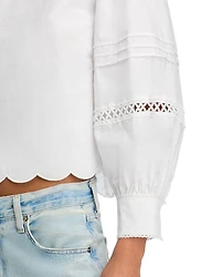 Alissa Broiderie Top