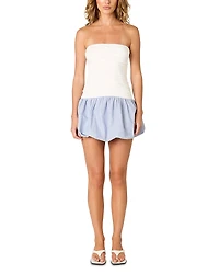 Nia Janay Bubble Hem Mini Dress