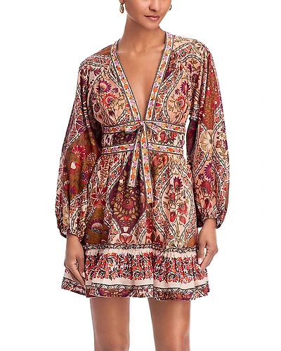 Farm Rio Romantic Nature Mini Dress