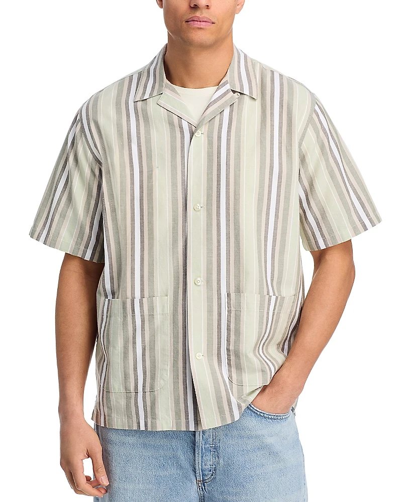 Carhartt Wip Folsey Striped Camp Shirt