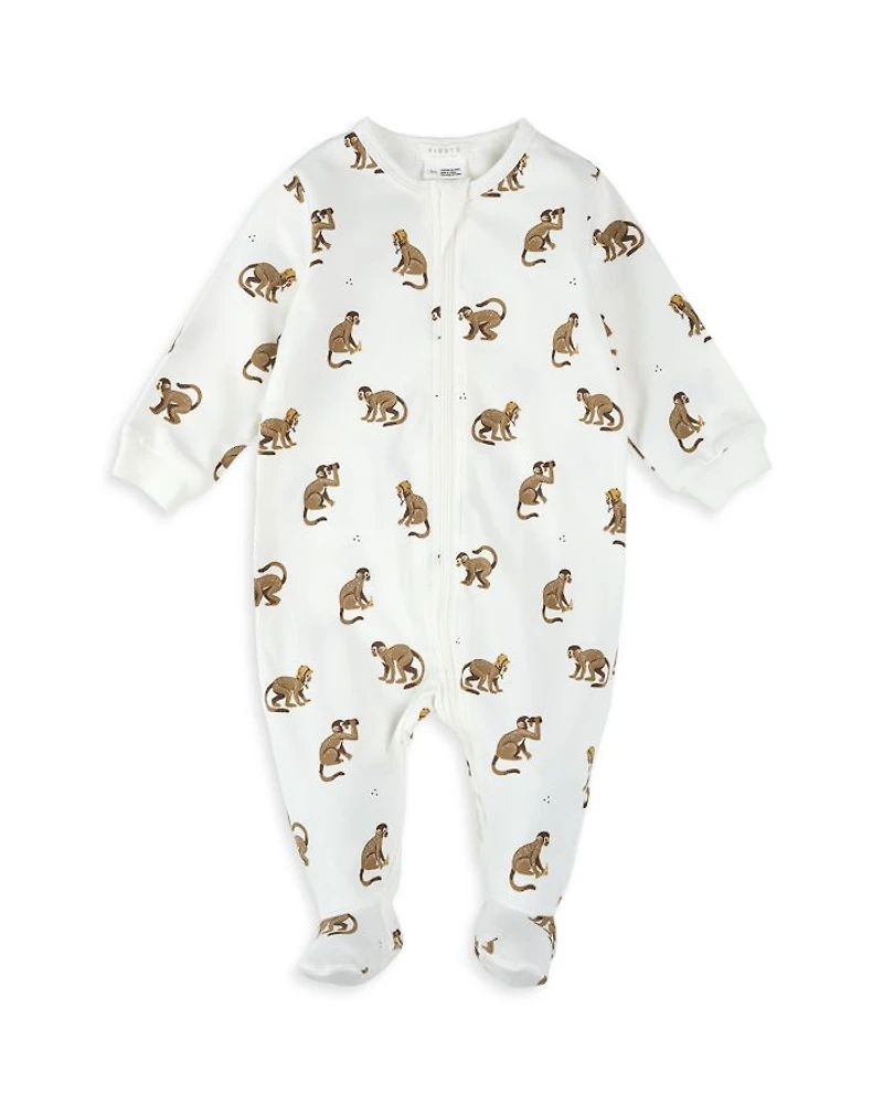 Boys' Monkey Print Sleeper Footie - Baby