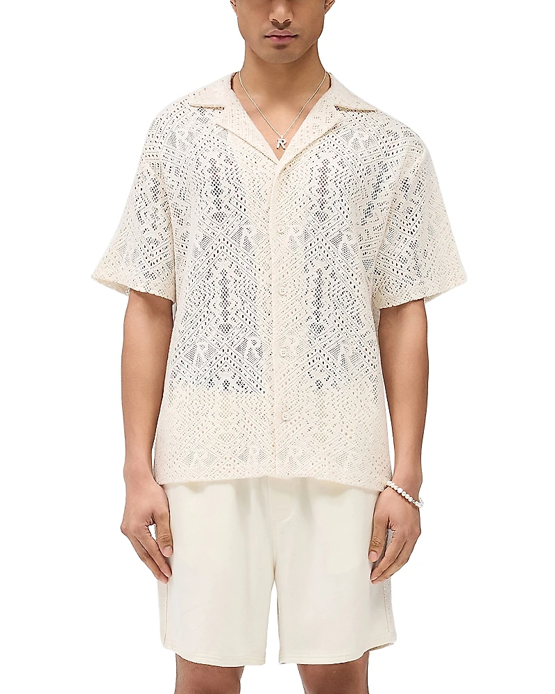 Represent Crochet Regular Fit Camp Shirt