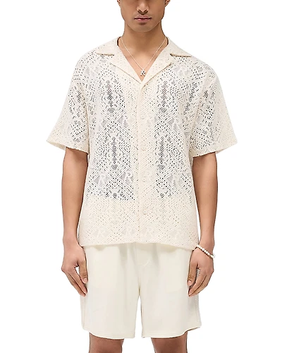 Represent Crochet Regular Fit Camp Shirt