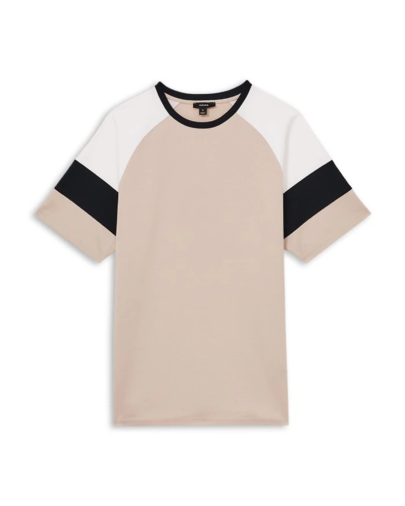 Mercerised Color Blocked Tee