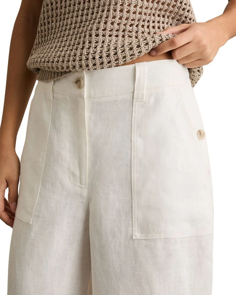 Ashby Wide Leg Linen Pants
