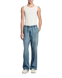 Faded Wide Leg Jeans Blue Vinta