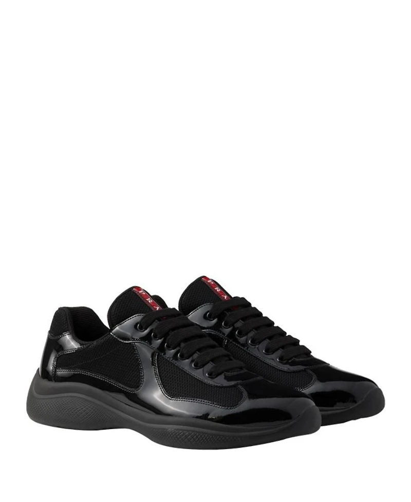 Men's Patent Leather and Technical Fabric America's Cup Sneakers