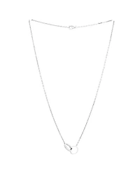 Love Interlocking Necklace 18K White Gold and Diamonds