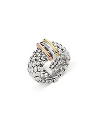 Fope 18K Yellow, Rose, & White Gold Panorama Multirow Flex'it Ring